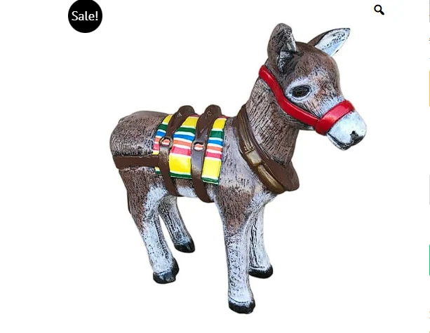 Small Donkey Custom Painted