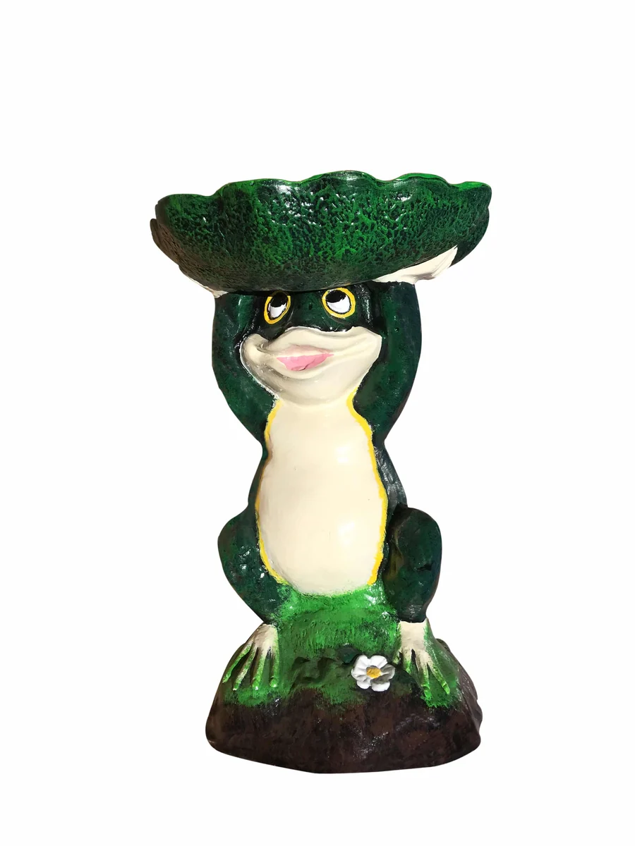 Mini Frog Birdbath