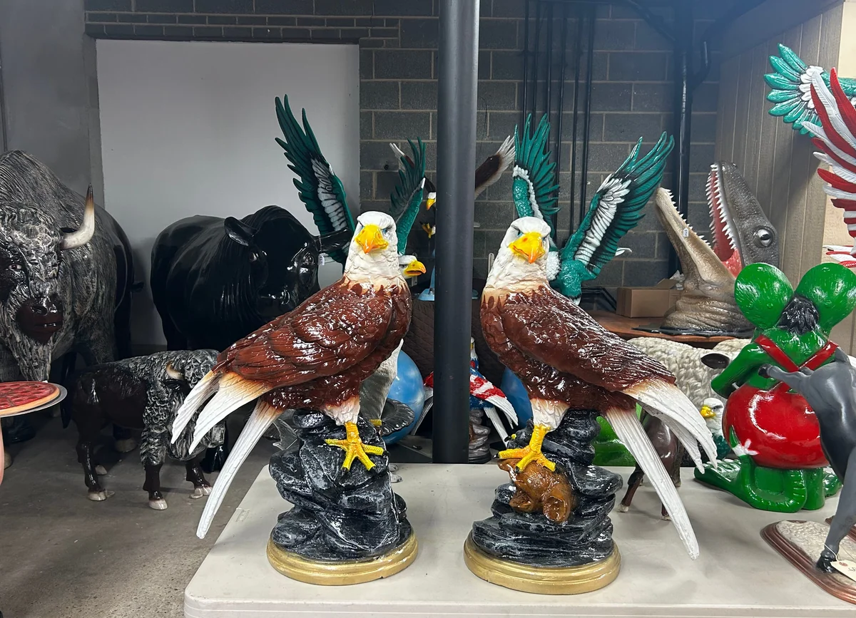 Eagle On Rock Facing Right // Eagle On Rock Facing Left