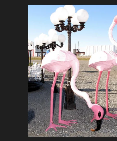 XL Fishing Flamingo