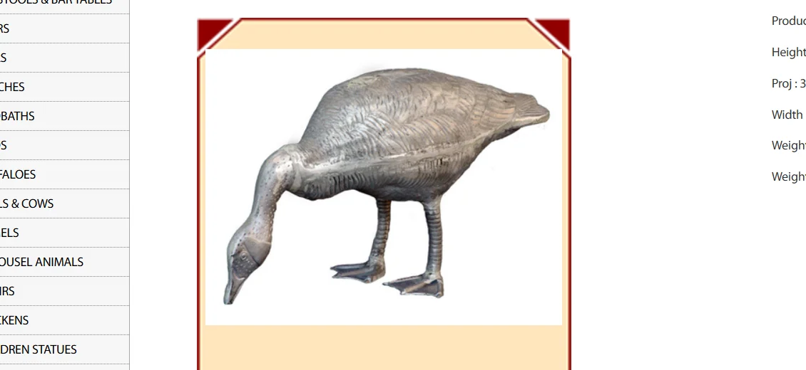 Down Head Goose