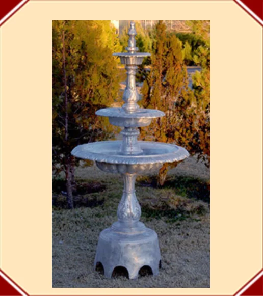 3 Tiers Plain Fountain W/Arches