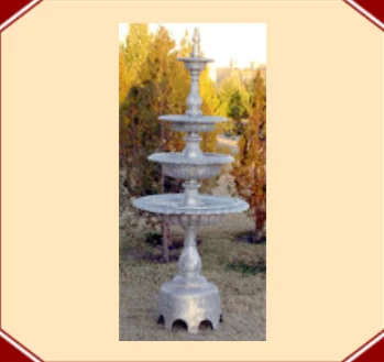 4 Tiers Plain Fountain W/Arches