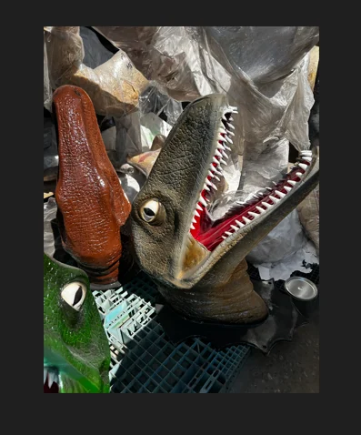 Dinosaur Wall Head Cast